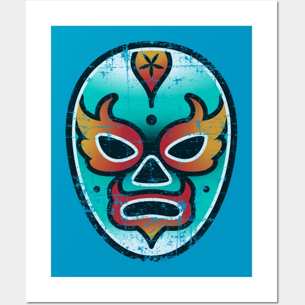 Lucha Libre - vintage design Wall Art by verde